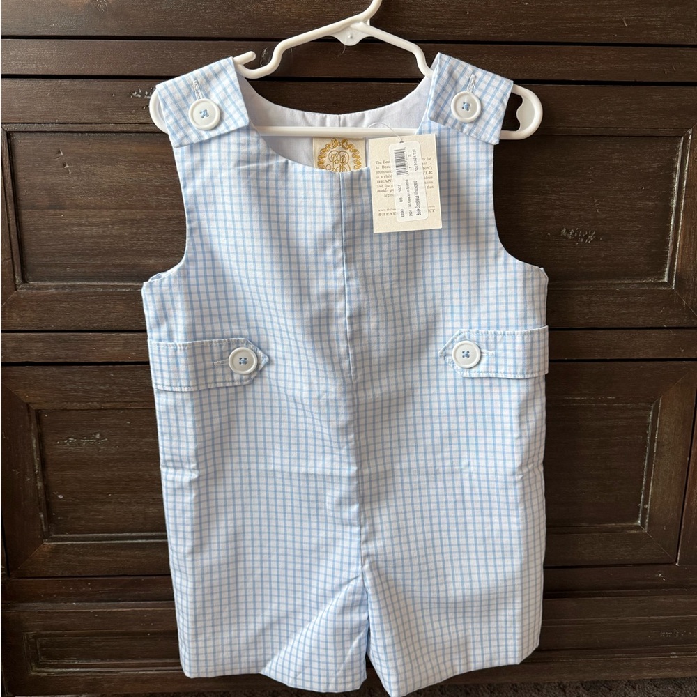 The Beaufort Bonnet Company Beale Street Blue Windowpane Jon Jon 2T NWT